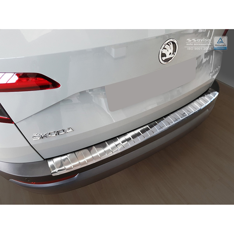 RVS Achterbumperprotector  Skoda Karoq 2017-2022 'Ribs'