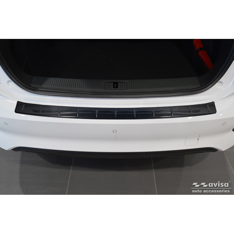 Echt 3D Carbon Achterbumperprotector  MG 5 SW (EV) 2022- 'Ribs'