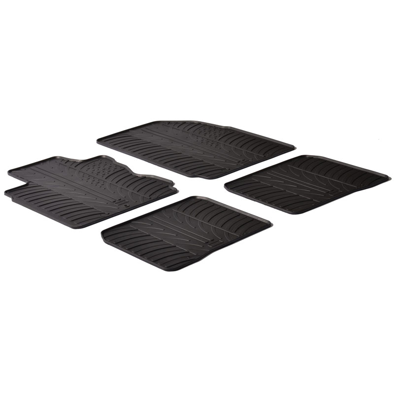 Rubbermatten  Nissan Note 2006-2012 (T profiel 4-delig)
