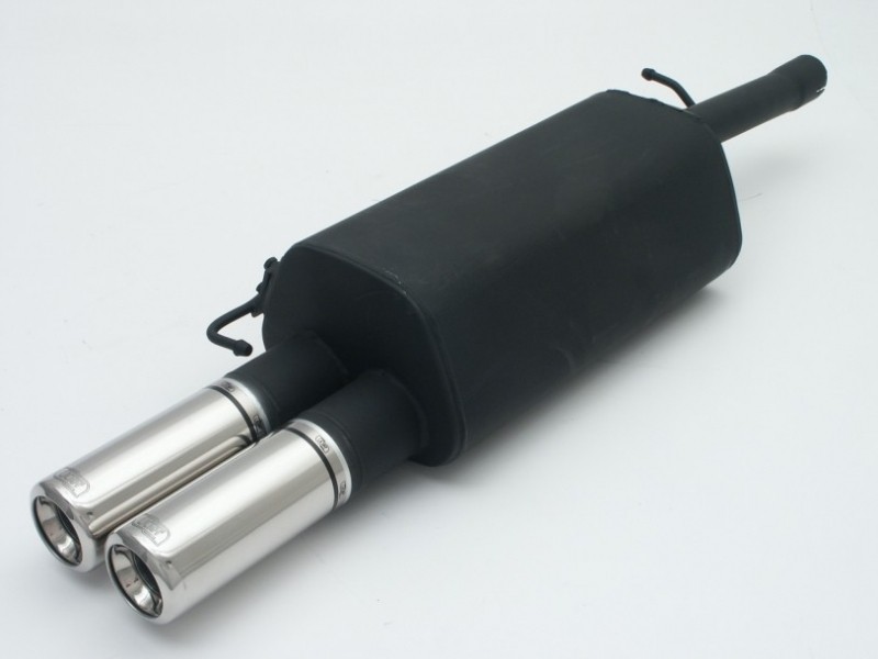 Einddemper VW Passat 1996-2005 RVS eindstuk 2x80mm rond ulter