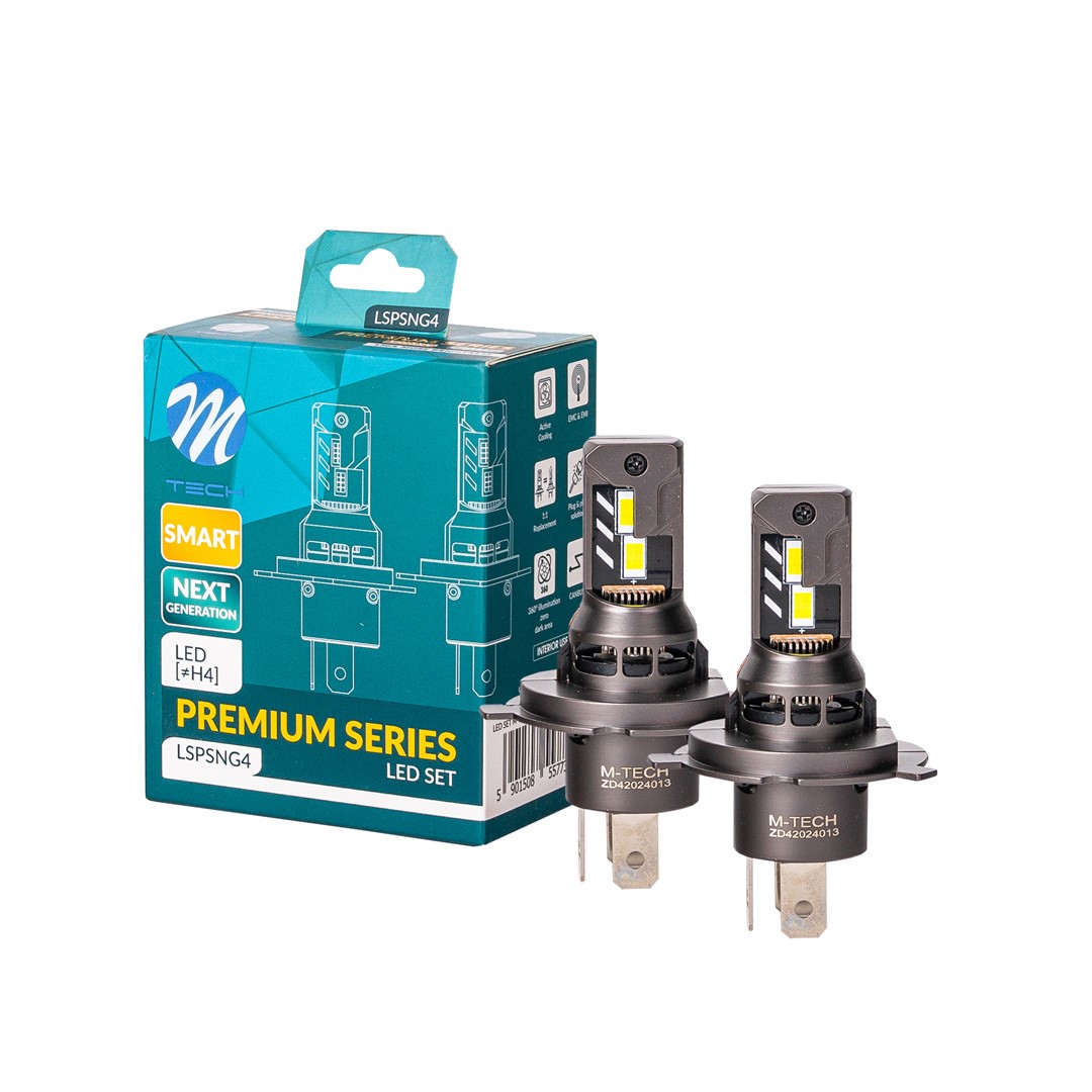 H4 LED Lampen M-TECH Premium Smart Series Canbus
