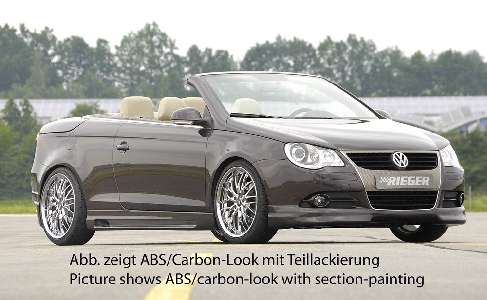 Zijskirts Carbon met schacht en uitsnede VW Eos Rieger