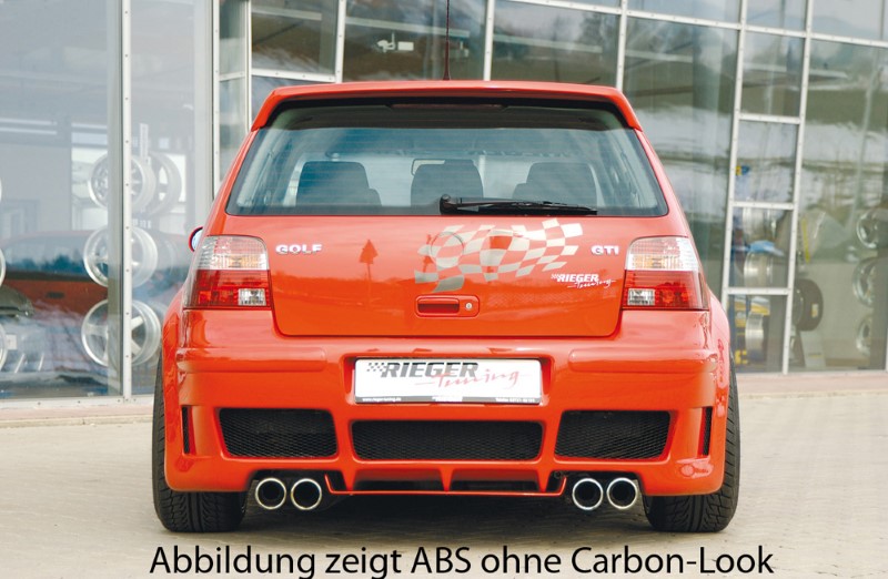 Achter Carbon diffusor voor achterbumper RS-4-Look VW Golf IV Ri