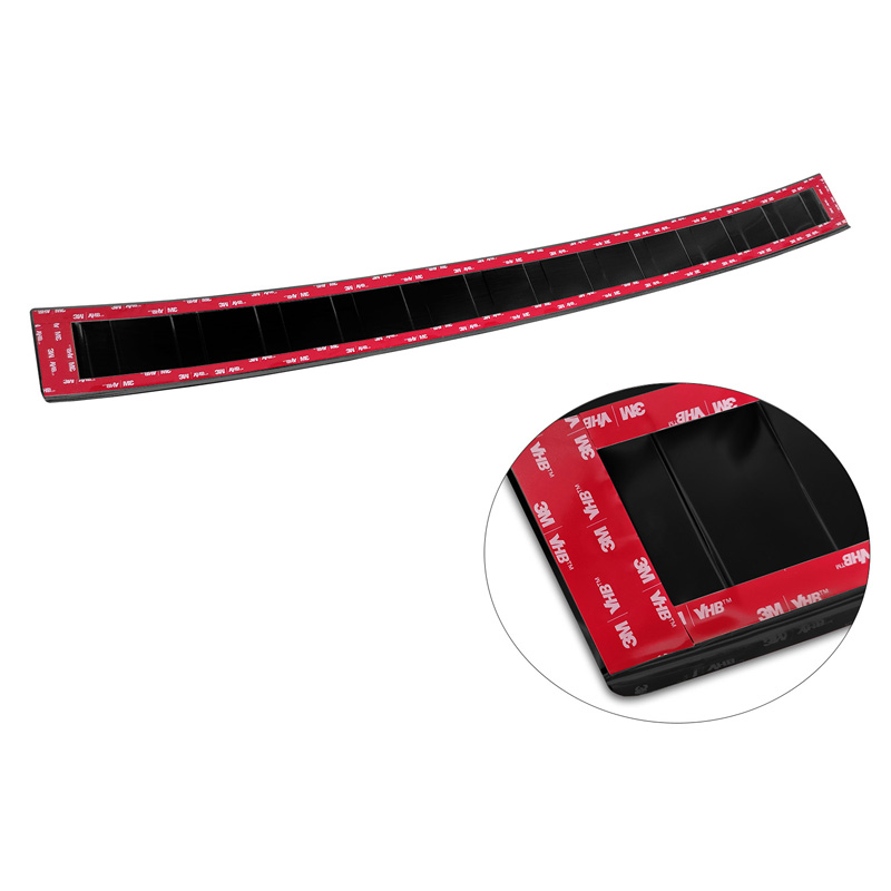 Zwart RVS Achterbumperprotector  Skoda Fabia III Combi FL 2018- 'Ribs'