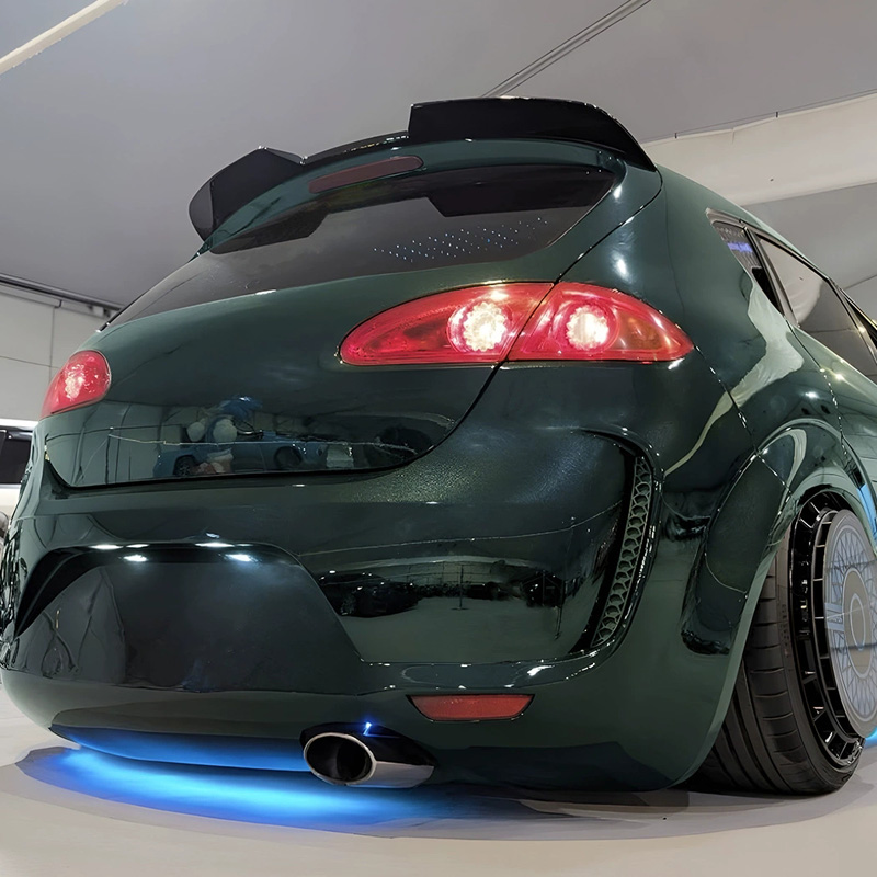 Dakspoiler  Seat Leon 1P 5-deurs Facelift 2009-2012 (ABS Glanzend zwart)