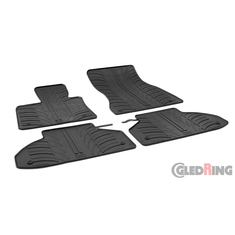 Rubbermatten  BMW X6 (F16) 2014-2019 (T profiel 4-delig + montageclips)