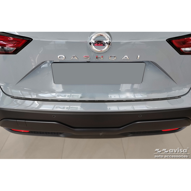 Zwart RVS Achterbumperprotector  Nissan Qashqai III 2021- 'Ribs'