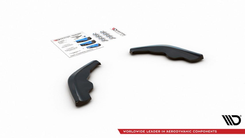 Achter Diffusors zijkanten BMW 1 Serie F40 M-Pack/ M135i Glans Zwart V1