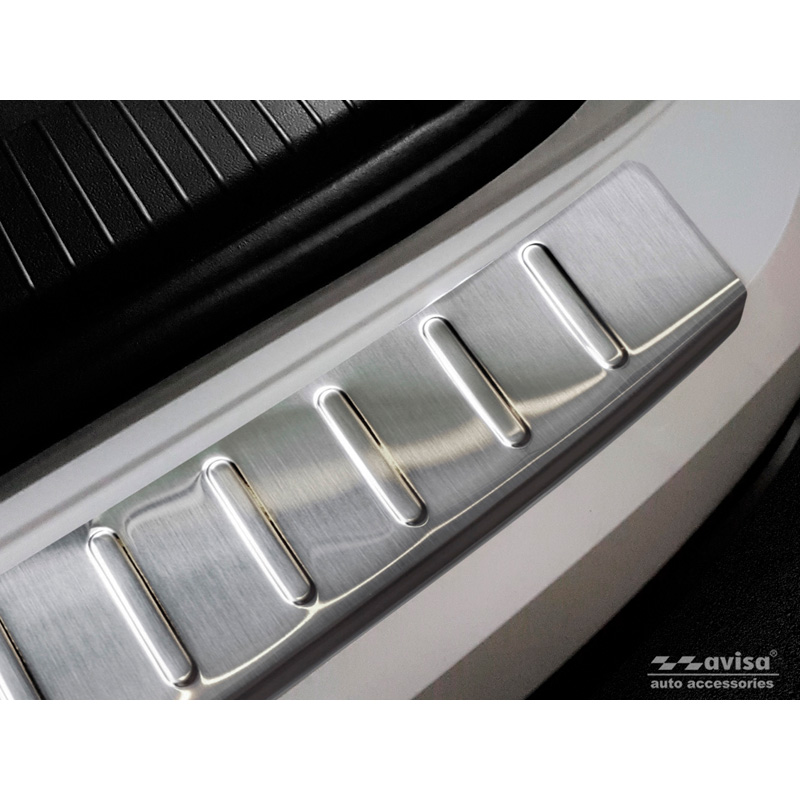 RVS Achterbumperprotector  Volkswagen Touareg III (CR7) 2018- Incl. Facelift 'Ribs'