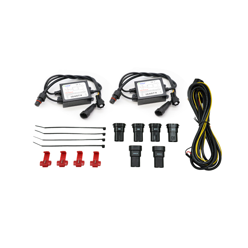 Set semi-universele LED mistlampen + DRL 'U-Shape' dagrijverlichting - Diameter 90mm - ECE-R19/R87 E-keur