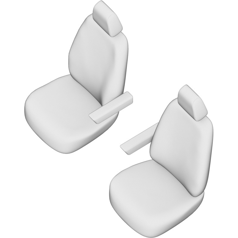 New York Design Kunstleder Stoelhoezenset 1+1  Ford Transit Custom 2012-2023