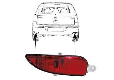 mistachterlicht, zonder fittingdeel, links, 07/2003-Opel Corsa C