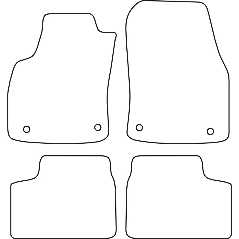 Automatten Velours  Opel Astra H 2004-2009
