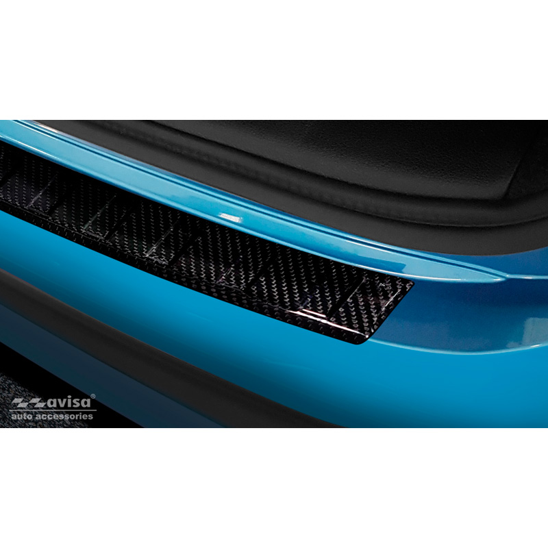 Echt 3D Carbon Achterbumperprotector  Nissan Qashqai II Facelift 2017-2021 'Ribs'