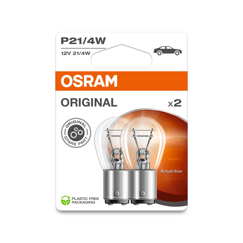 Osram Original Halogeen lampen - BAZ15D - 12V/21-4W - set à 2 stuks