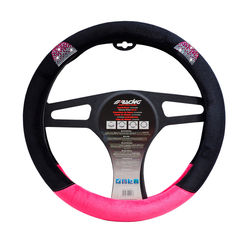 Simoni Racing Stuurwielhoes Pussycat - Zwart/Roze - 37-39cm