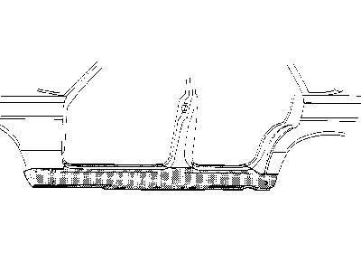 dorpel, zonder kriksteun, links Mercedes E klasse, W123, 1976-19