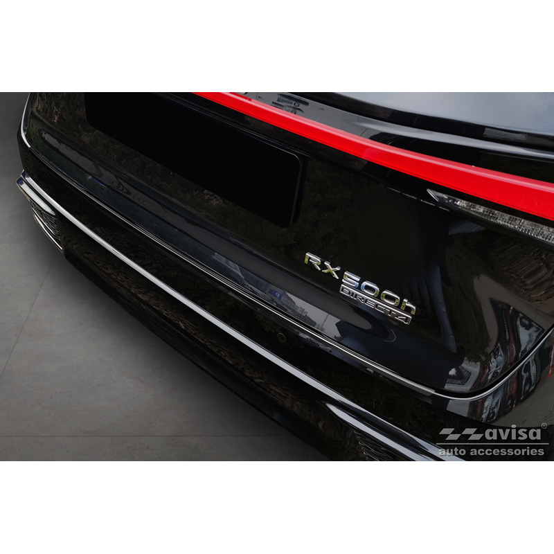 Zwart RVS Achterbumperprotector  Lexus RX V 2022-