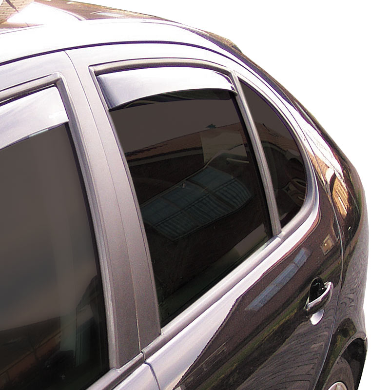 Zijwindschermen Master Dark (achter)  Mercedes E-Klasse W212 4 deurs 2009-2016