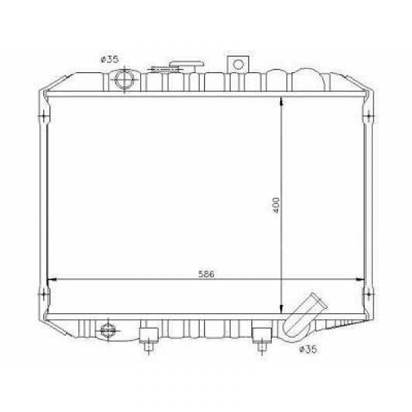 Radiator HYUNDAI H100/H200 93-97 400x598 2.4I-8V/2.5 DIESEL