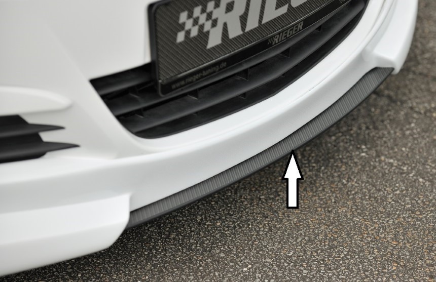 Spoilerzwaard Opel Corsa D Rieger carbon-look