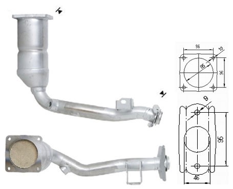 Citroen C2 1.4i 1360 cc 54 Kw / 73 cv TU3JP (KFV) Magnaflow CAT