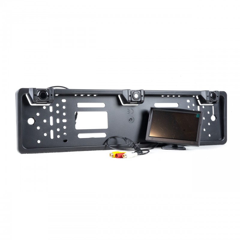 Achteruitrij Camera met kentekenplaathouder LCD Scherm 5inch
