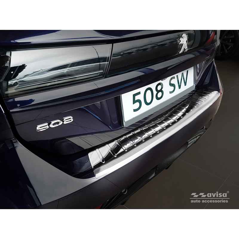 RVS Achterbumperprotector  Peugeot 508 II SW 2019- 'Ribs'
