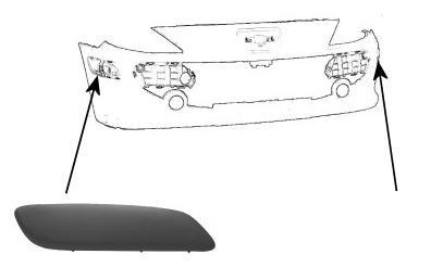 voorbumperlijst, zijkant, rechts Peugeot 307, 2005-2007