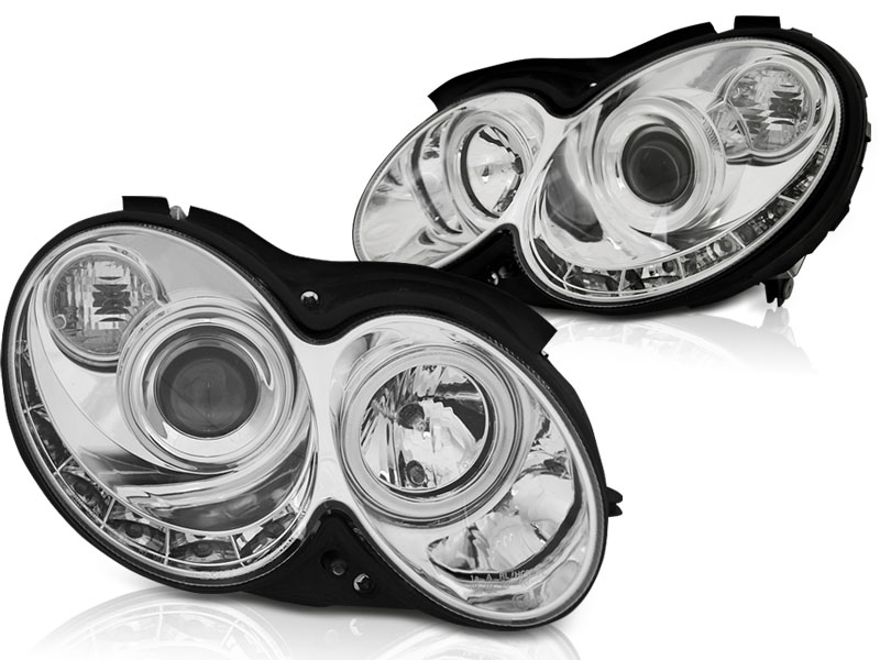 DRL-look Koplampen Mercedes Benz CLK W209 03-08