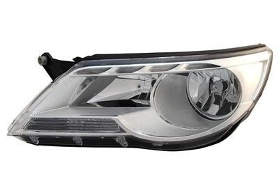 koplamp, H1+H7, elektr verstelb, rechts VW Tiguan, 2007-2011