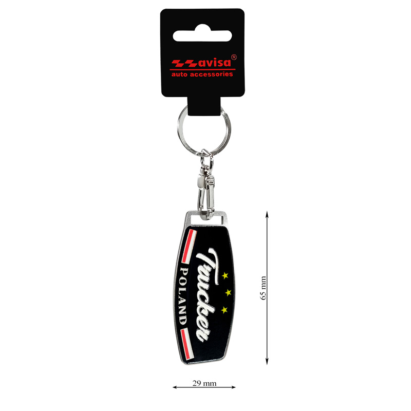 RVS sleutelhanger - Trucker/Poland