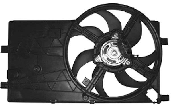 Radiator FAN NEMO/BIPPER 07->> 390mm OOK FIAT QUBO/FIORINO