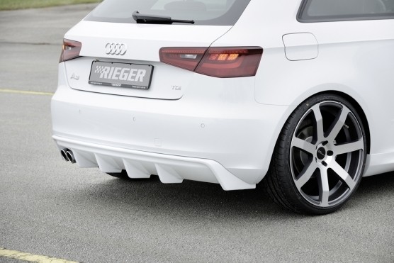 Achterbumper Diffusor Audi A3 8V 12-16 Rieger ABS