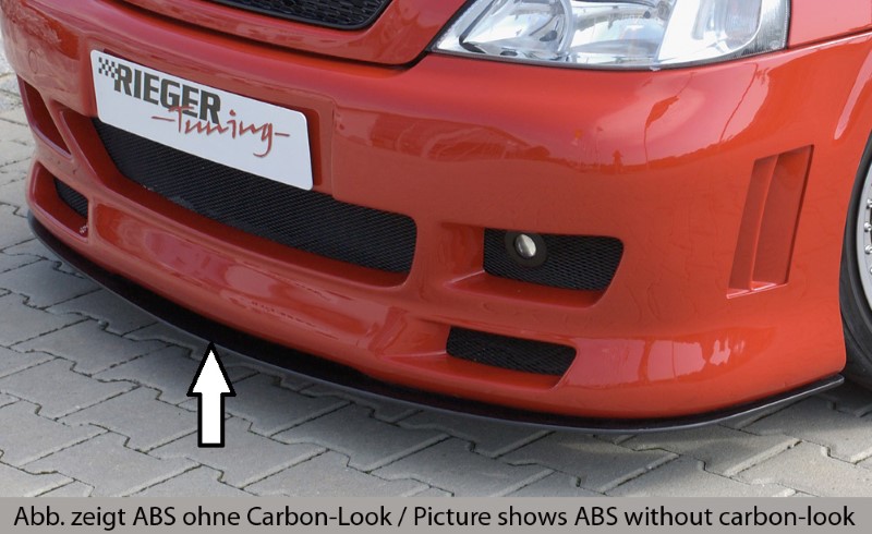 Spoilerzwaard Carbon Voorbumper Opel Astra G Rieger