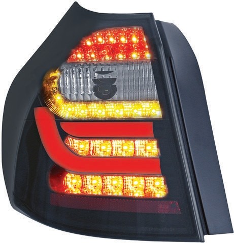 Achterlichten BMW E87/E81 04-07 Tube LED zwart smoke