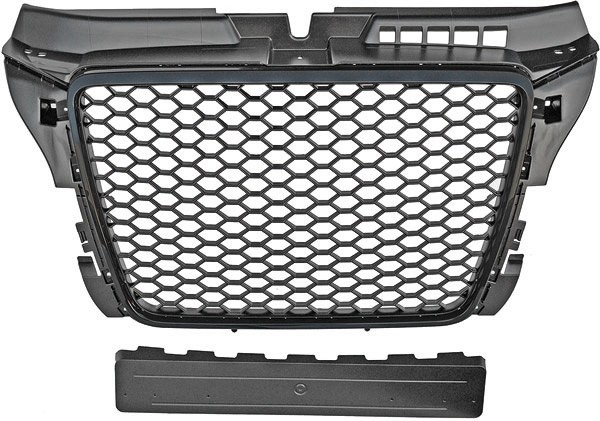 Grill Audi A3 8P 08-12 RS Honingraad zwart