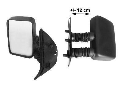 spiegel, rechthoekig, lange arm (12 cm), rechts Fiat Ducato, 199