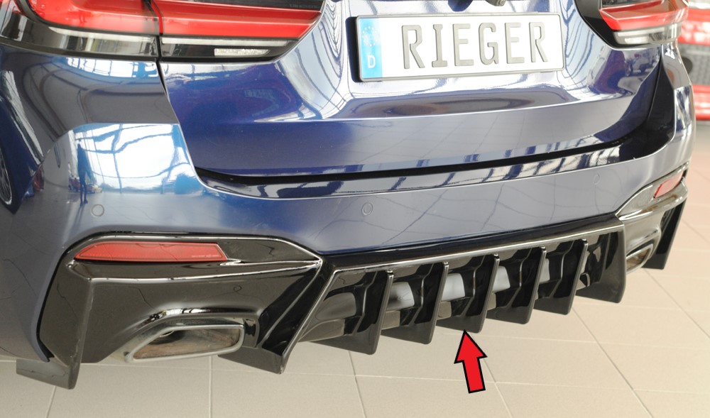 Achterdiffuser BMW 5 Series G30 – 07/2020 glans zwart