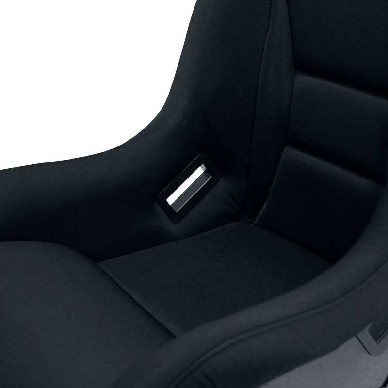 Sportstoel 'BS7' - Zwart - Vaste polyester rugleuning - incl. sledes