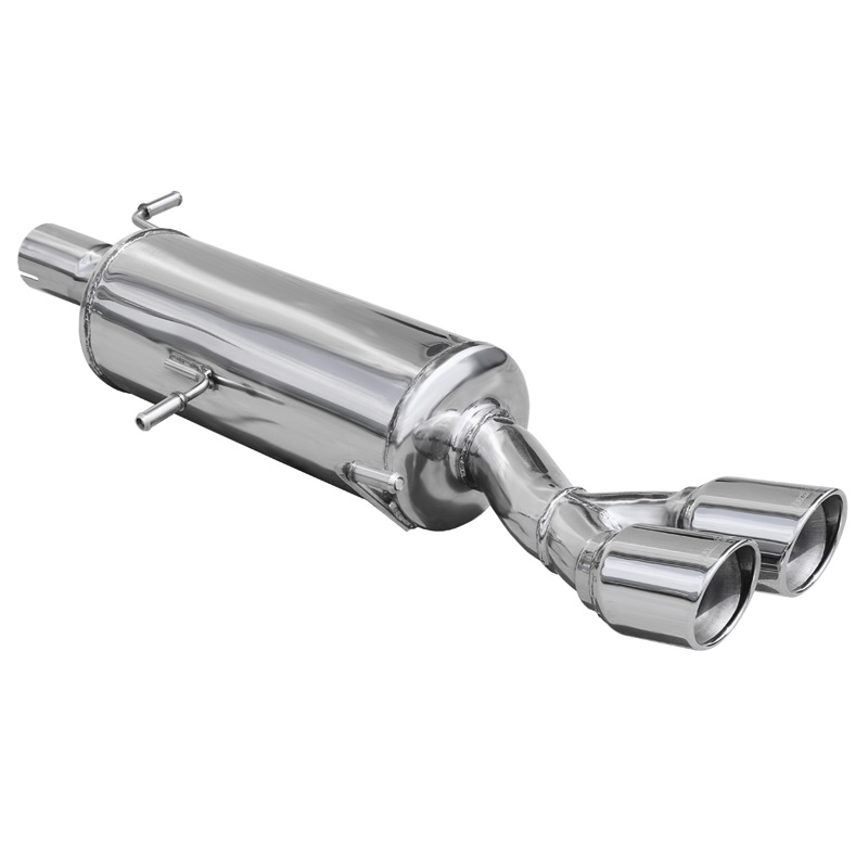 100% RVS Sportuitlaat  Peugeot 308 1.6THP GTi (200pk) 2011-2013 Ø65mm 2x80mm X-Race