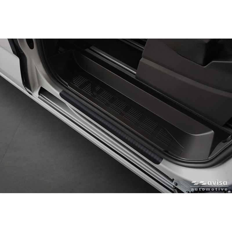 Aluminium Instaplijsten 'Riffled Plate'  Volkswagen Multivan T7 2021- - 4-delig - Zwart