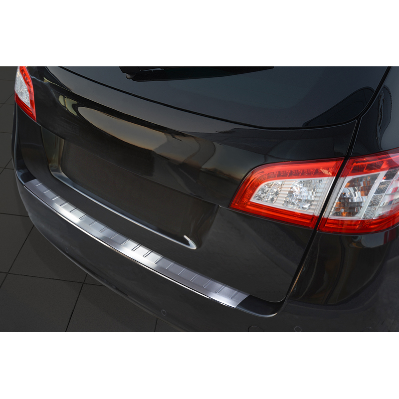 RVS Achterbumperprotector  Peugeot 508SW 2011-2014 & Facelift 2014-2018 'Ribs'