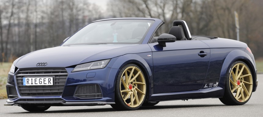 Zijskirts Audi TT S/RS 8J1-FV/8S 16-18 ABS Rieger (Set)