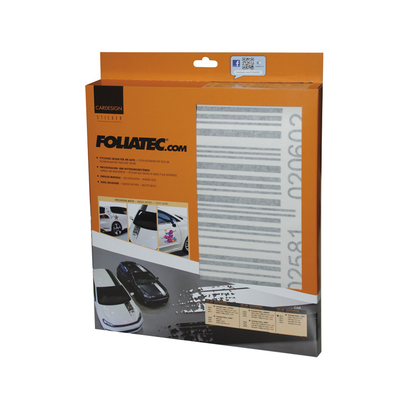 Foliatec Cardesign Sticker - Code - zwart mat - 37x24cm