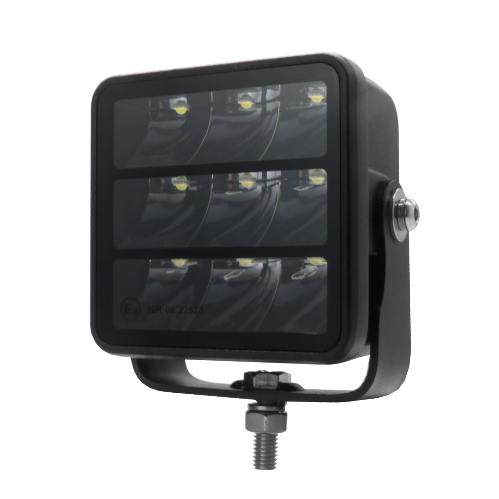 LED Spot Schijnwerper Rijlicht - drievoudige rij - 45W 10-32V 3,4", Black Series