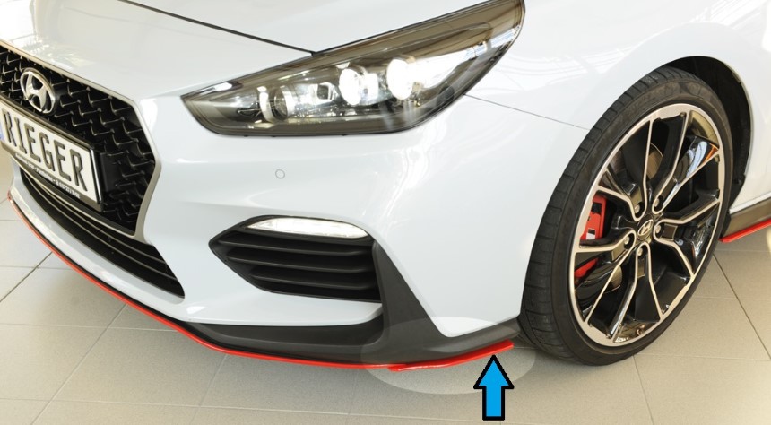Voorskirts Hyundai i30 N (Performance) Rieger
