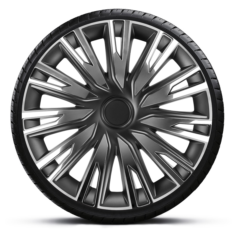 4-Delige Wieldoppenset Copra 16-inch chroom/zwart
