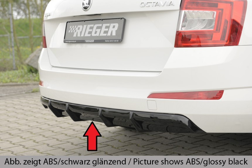 Diffuser Skoda Octavia (5E) Rieger carbon-look