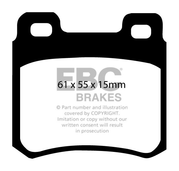 EBC Brakes MERCEDES E-Class (W124) E220 Coupe 93-96 Remblokken a